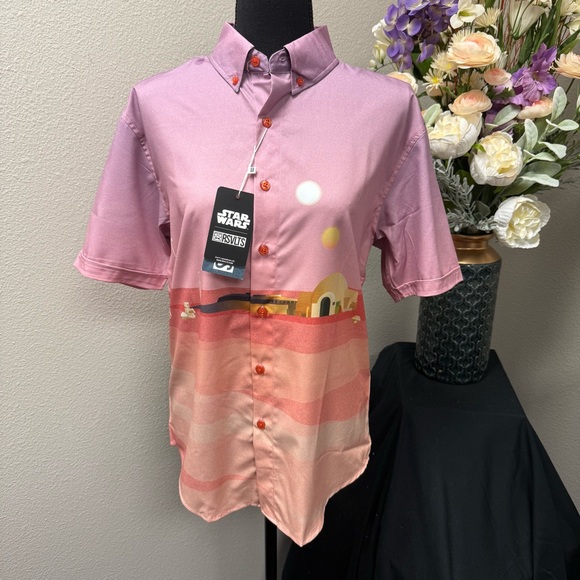 RSVLTS Other - NWT RSVLTS Star Wars Tatooine Print Button-Up Shirt Small